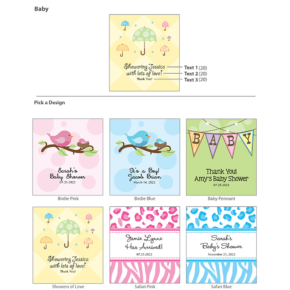 Personalized Baby 1 oz. Hand Lotion (Many Designs Available) - Alternate Image 2 | My Wedding Favors