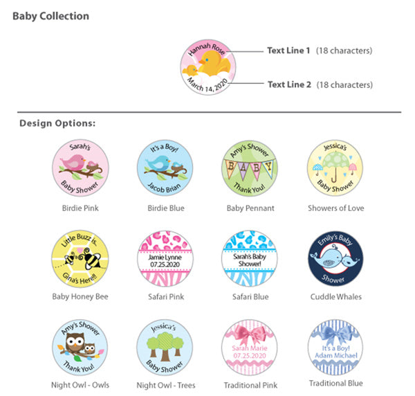 Personalized Baby Shower Golf Ball Favors (Many Designs Available) - Alternate Image 2 | My Wedding Favors