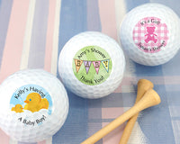 Thumbnail for Personalized Baby Shower Golf Ball Favors (Many Designs Available) - Main Image | My Wedding Favors