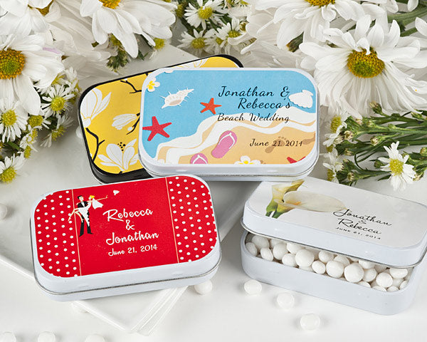 Wedding Personalized Mint Tins (Exclusive Designs) - Large