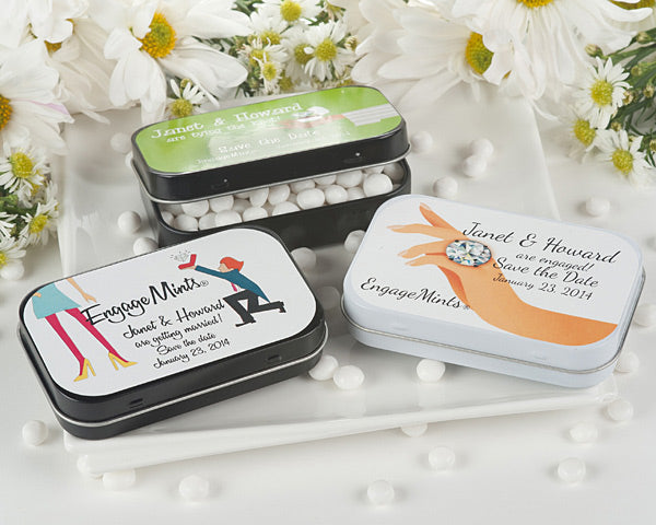 Personalized 12 Pcs Irish Clover Mint Tins, White Mint Tin Containers with  Labels Favors, Wedding Empty Mint Tin Favors