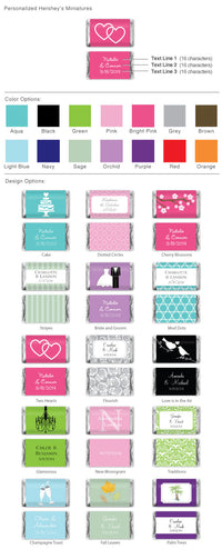 Personalized Hershey's Miniatures (Many Designs Available) - Alternate Image 2 | My Wedding Favors