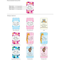Thumbnail for Exclusive Personalized Baby Shower Sunscreen - Alternate Image 2 | My Wedding Favors