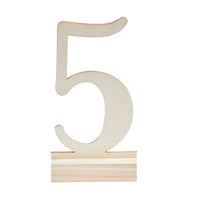 Thumbnail for Beautiful Botanics Wooden Table Numbers (1-12) - Alternate Image 2 | My Wedding Favors
