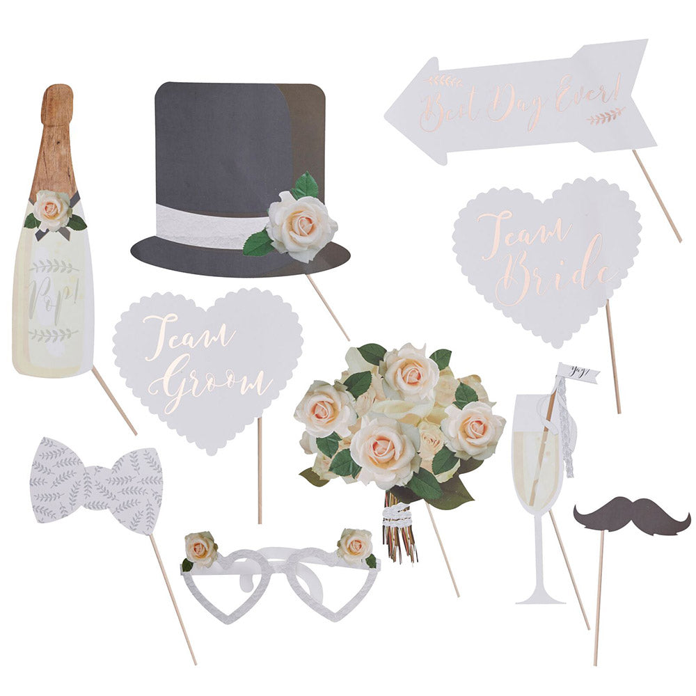Beautiful Botanics Photo Booth Prop Set - Main Image | My Wedding Favors