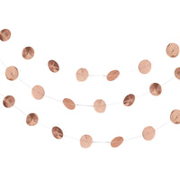 Thumbnail for Beautiful Botanics Rose Gold Circle Garland - Alternate Image 2 | My Wedding Favors