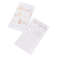 Thumbnail for Beautiful Botanics Rose Gold Happily Ever After Advice Cards (Set of 10)