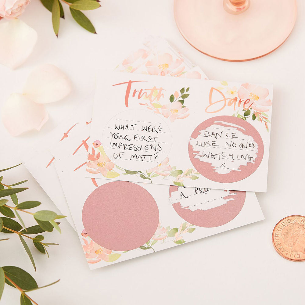 Truth or Dare Bachelorette Scratch Off Game - Main Image | My Wedding Favors
