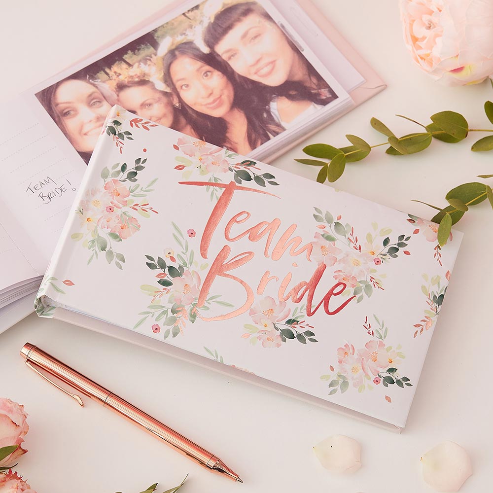 Team Bride Rose Gold Photo Album - Main Image | My Wedding Favors
