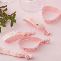 Thumbnail for Team Bride Rose Gold Wristbands - Alternate Image 2 | My Wedding Favors