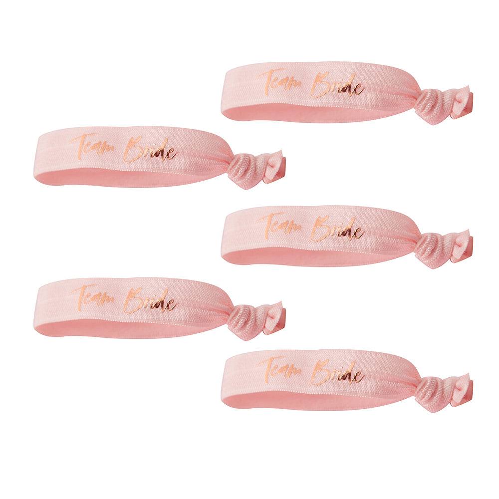 Team Bride Rose Gold Wristbands - Alternate Image 3 | My Wedding Favors