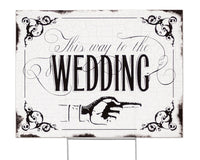Thumbnail for Vintage Wedding Directional Sign - Alternate Image 2 | My Wedding Favors