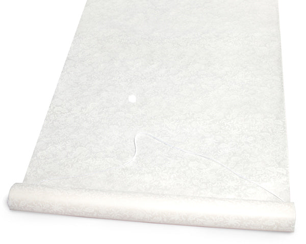 Floral Aisle Runner (White or Ivory) - Main Image | My Wedding Favors