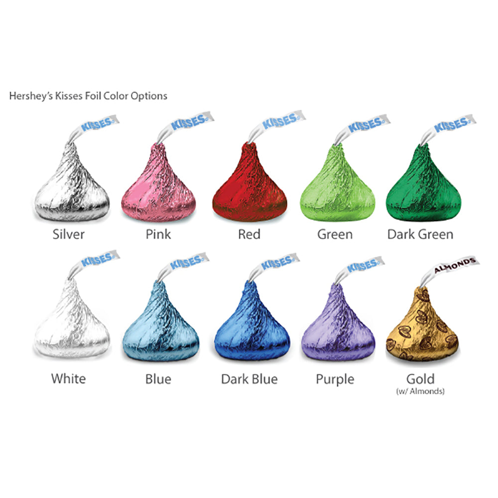Personalized Colored Foil Hershey’s Kisses Silhouette Collection My