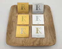 Thumbnail for Broadway Font Monogram Matches - Gold or Silver (Box of 50) - Main Image | My Wedding Favors