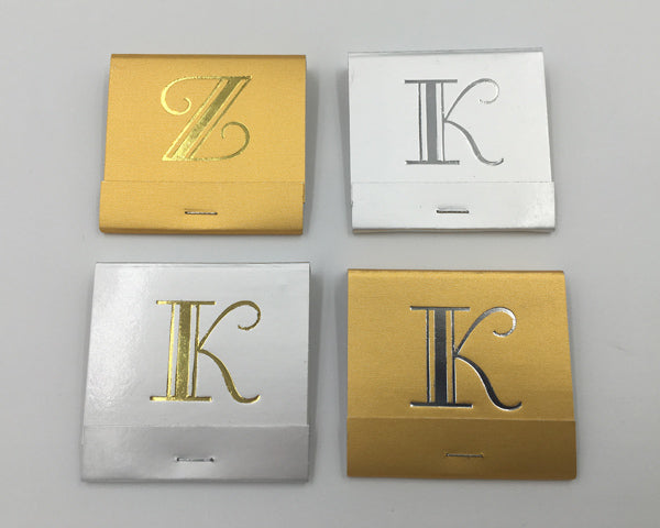 Broadway Font Monogram Matches - Gold or Silver (Box of 50) - Alternate Image 3 | My Wedding Favors