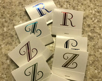 Thumbnail for Broadway Font Monogram Matches - Ivory (Box of 50) - Main Image | My Wedding Favors