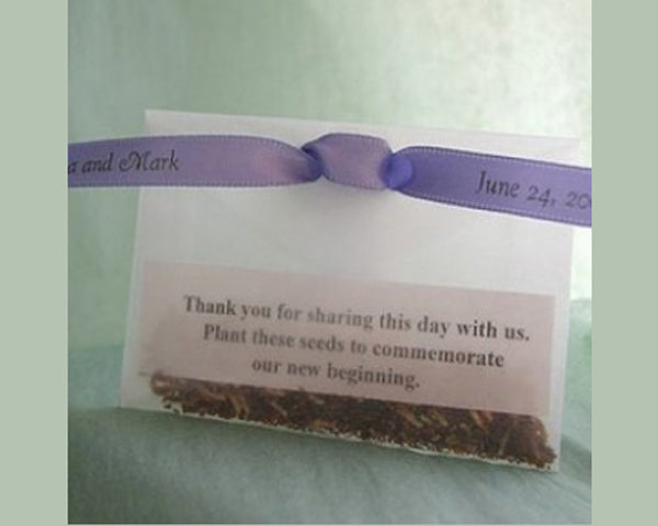 Personalized Flower Seed Packet Favor Kit - Main Image | My Wedding Favors