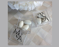Thumbnail for Monogram Square Acrylic Favor Box - Alternate Image 2 | My Wedding Favors