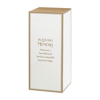Thumbnail for In Loving Memory Memorial LED Glass Candle Holder with Verse