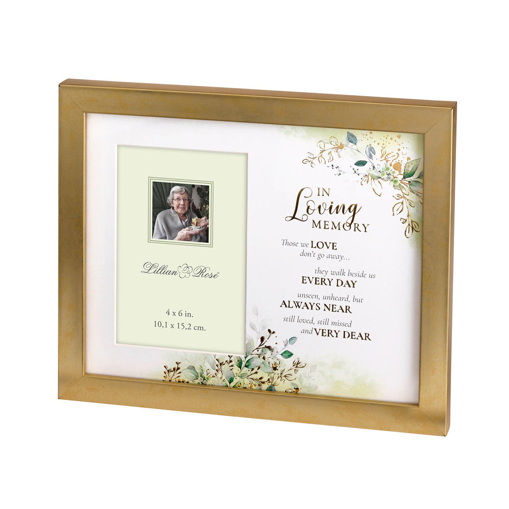 Botanical In Loving Memory Memorial Photo Frame