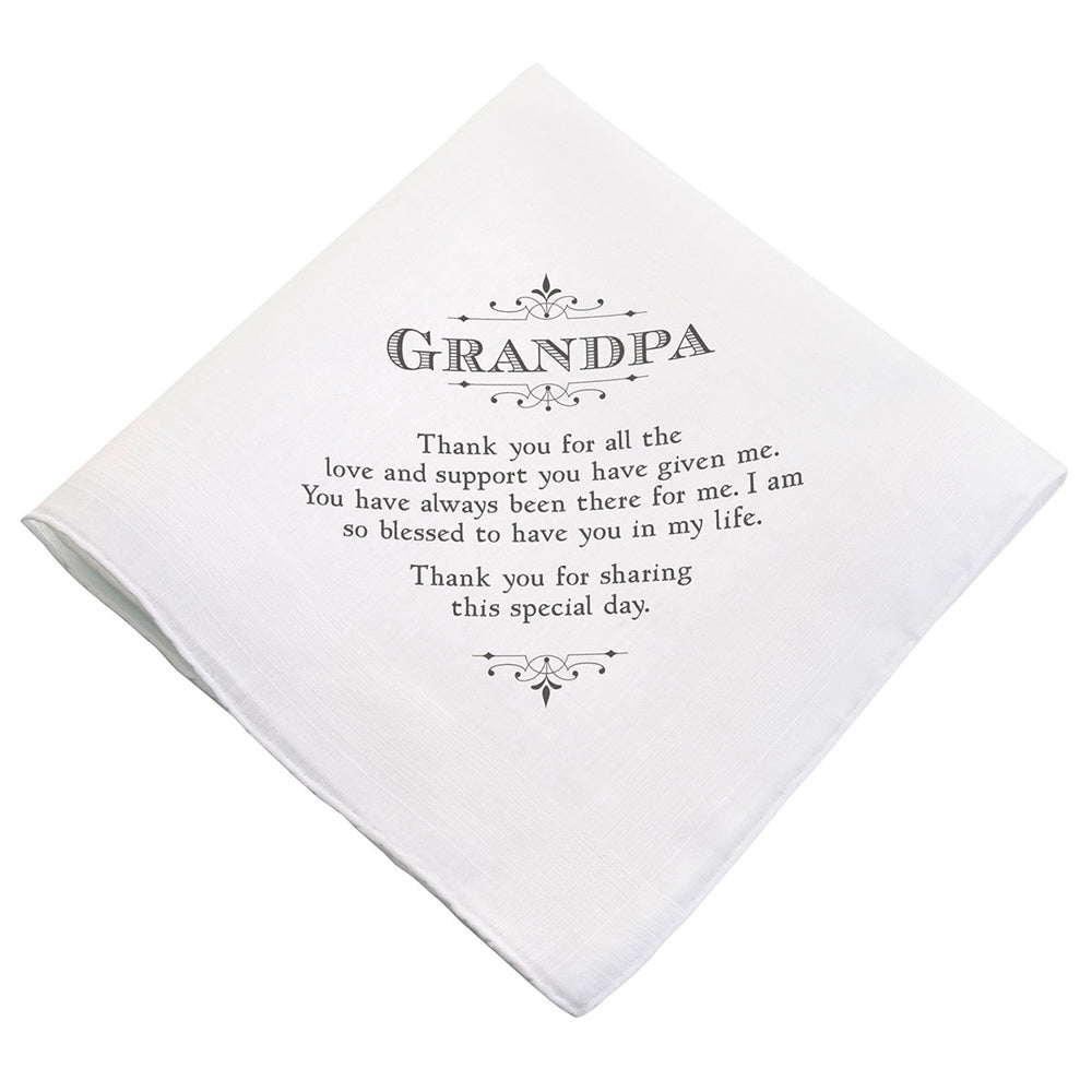 Grandpa Keepsake Handkerchief