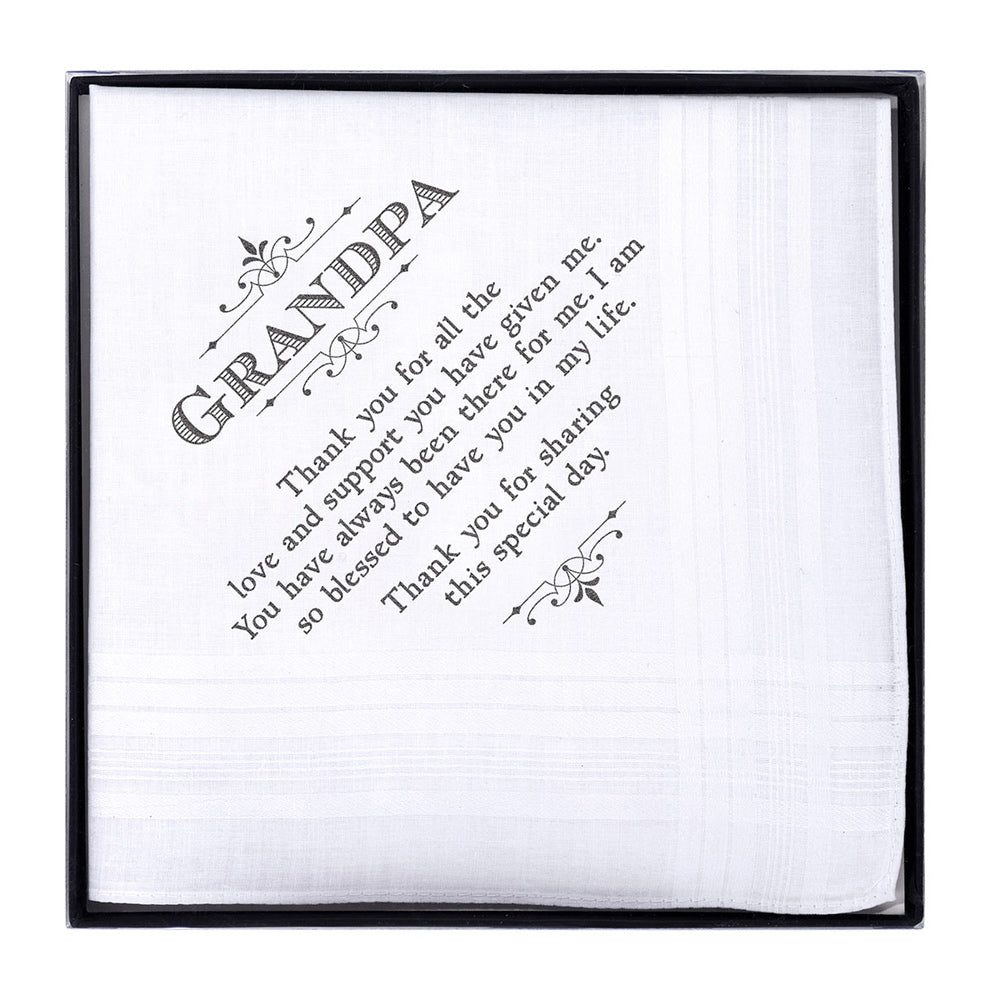 Grandpa Keepsake Handkerchief