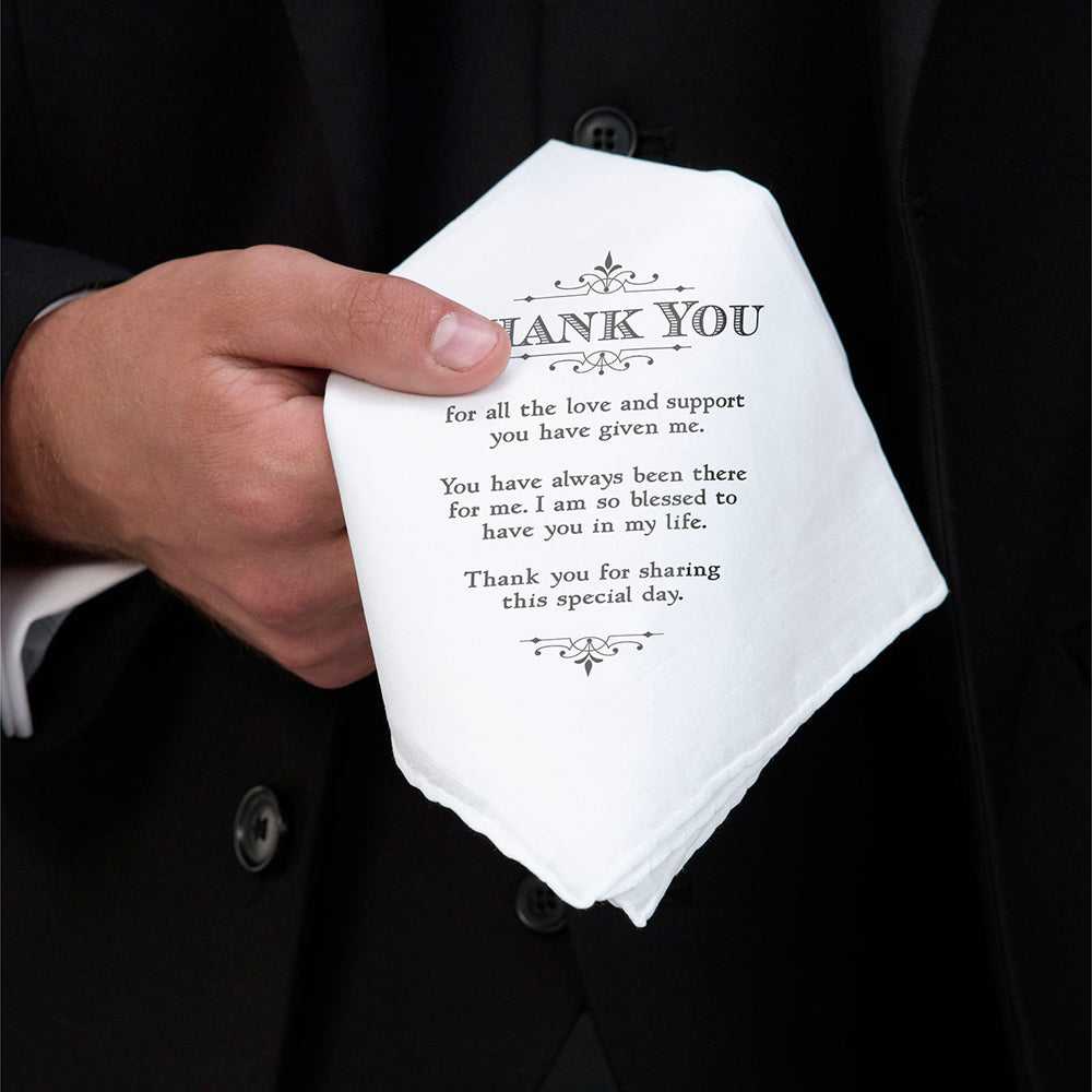 Men's Thank You Keepsake Handkerchief