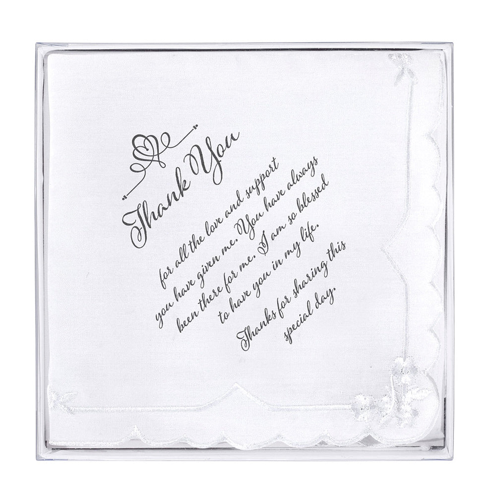 Women's Thank You Keepsake Handkerchief