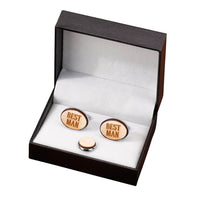 Thumbnail for Wooden Best Man Cufflinks & Tie Tack Set