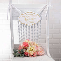 Thumbnail for Wedding Memorial Chair Sign