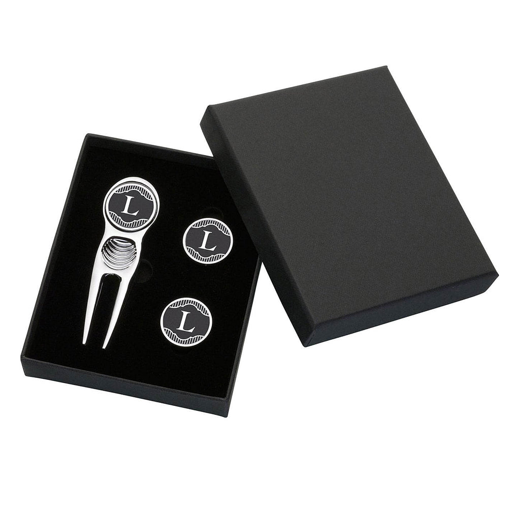 Script Initial Golf Divot Tool & Marker Set