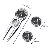 Thumbnail for Script Initial Golf Divot Tool & Marker Set