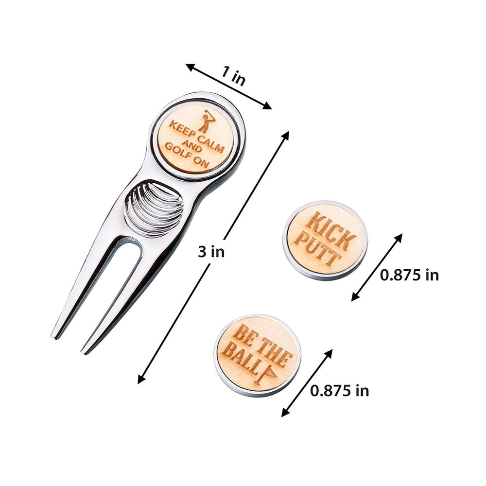 Golf Divot Tool & Marker Set