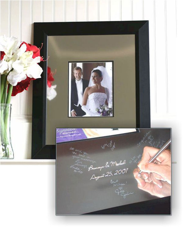 Keepsake Frame and Engravable Signature Mat - Main Image | My Wedding Favors