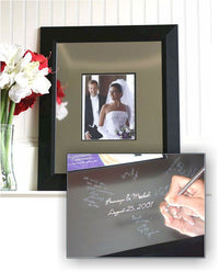 Thumbnail for Keepsake Frame and Engravable Signature Mat - Main Image | My Wedding Favors