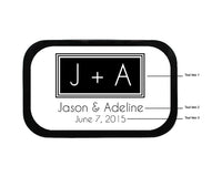Thumbnail for Square Monogram Personalized Mint Tins