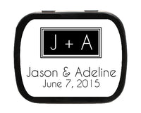 Thumbnail for Square Monogram Personalized Mint Tins