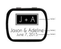 Thumbnail for Square Monogram Personalized Mint Tins