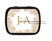 Thumbnail for Stencil Monogram Personalized Wedding Mint Tins