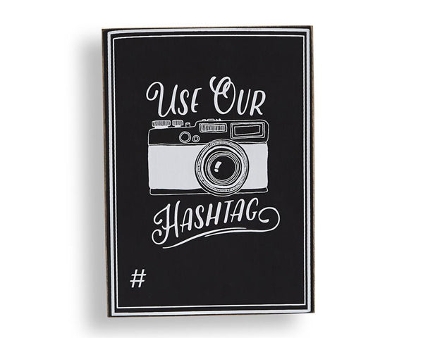 Use Our Hashtag Chalkboard Sign