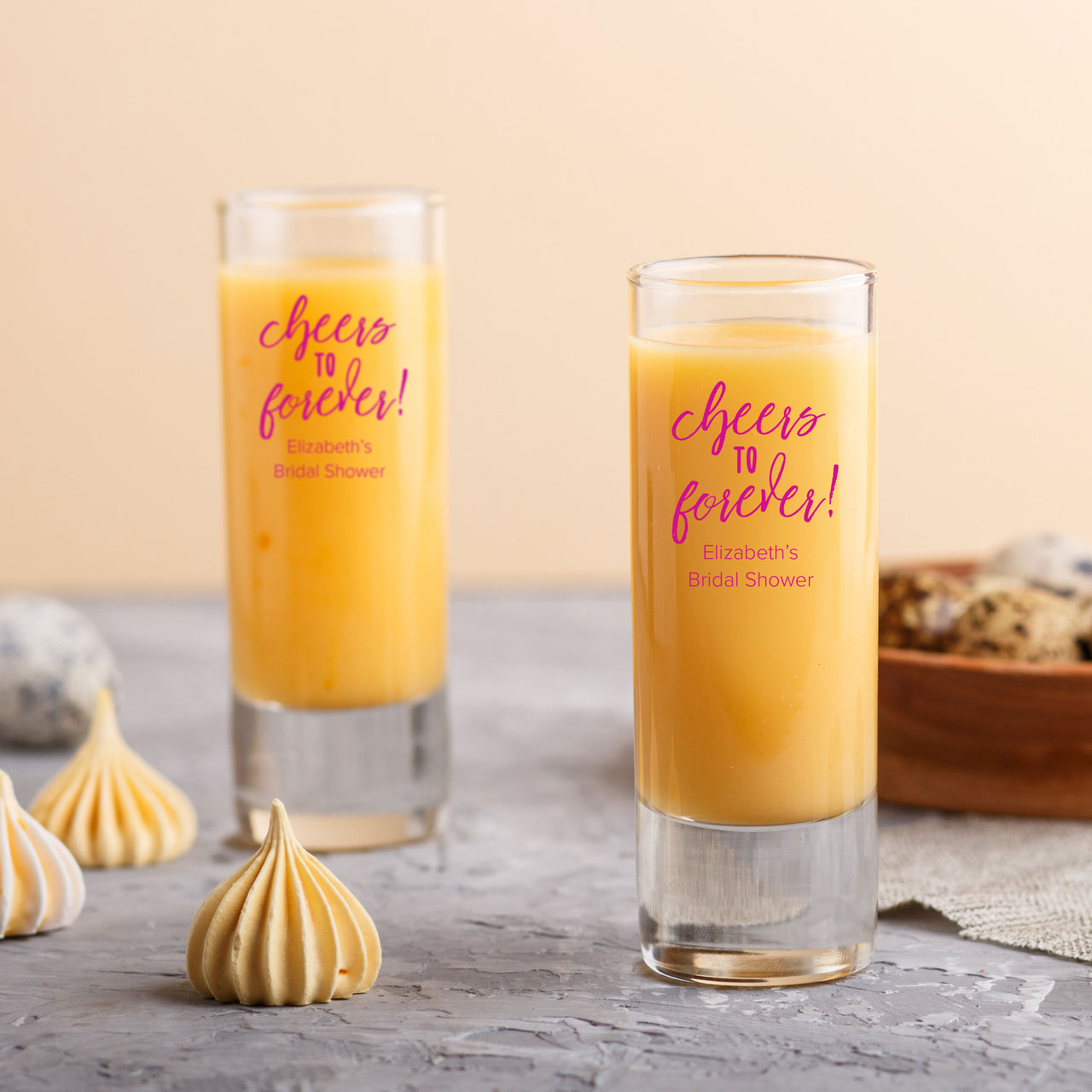 Personalized Shot Glass No Minimum, Custom Wedding Favors