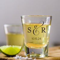 Thumbnail for Personalized Fluted Shot Glass Wedding Favors - Main Image | My Wedding Favors