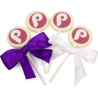 Thumbnail for Belgian Chocolate Monogrammed Pops - Main Image | My Wedding Favors