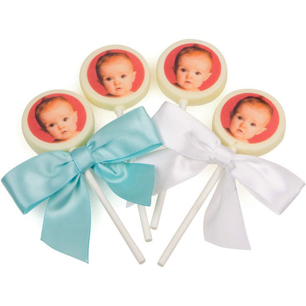 Belgian Chocolate Monogrammed Pops - Alternate Image 2 | My Wedding Favors