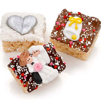 Thumbnail for Mini Masterpieces Wedding Chocolate Dipped Mini Krispies - Main Image | My Wedding Favors