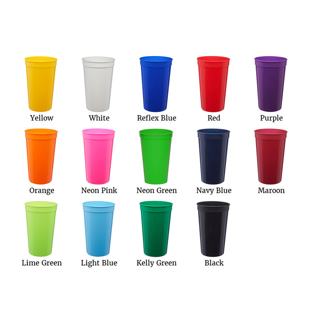 Personalized Soft Plastic SOLO Party Cups {All Colors }