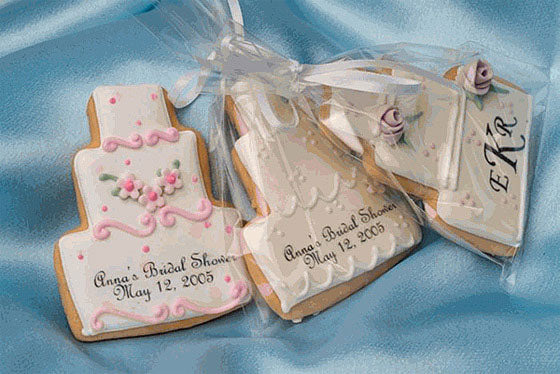 Personalized Custom Design Wedding Cake Cookies - Main Image | My Wedding Favors