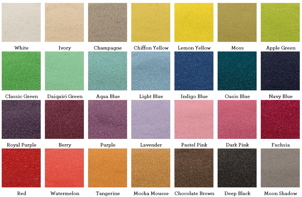 Crystalline Quartz Sand (Many Colors Available) - Alternate Image 2 | My Wedding Favors