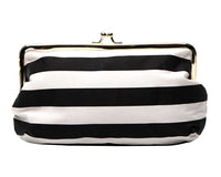 Thumbnail for Black & White Stripe Emergency Kit Clutch